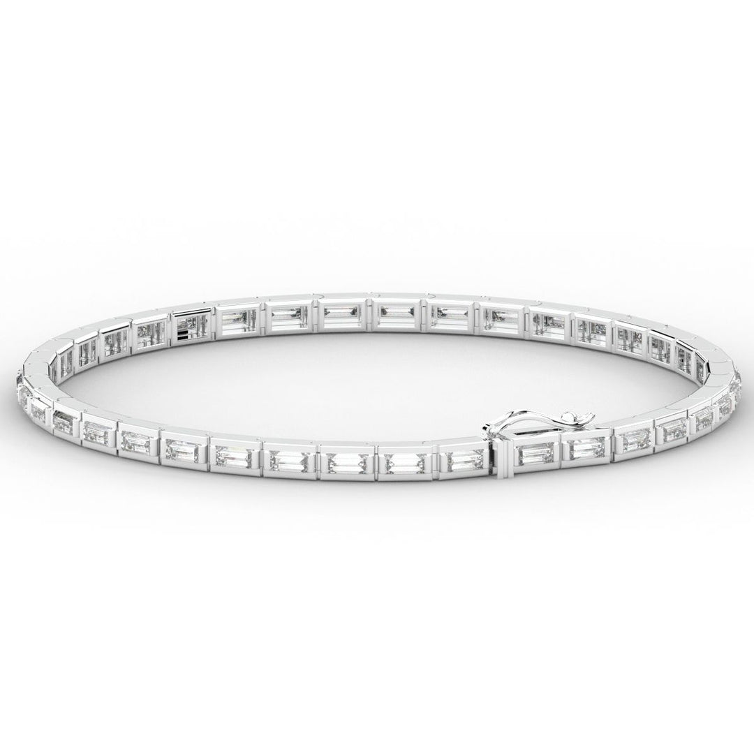 3.40CT.TW ROUND LAB DIAMOND TENNIS BRACELET - Nazarelle
