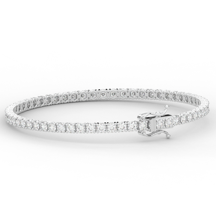 5.00CT.TW ROUND LAB DIAMOND TENNIS BRACELET - Nazarelle
