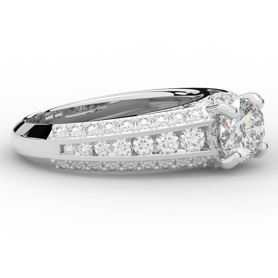 1.80CT.TW OVAL LAB DIAMOND SOLITAIRE ENGAGEMENT RING - Nazarelle