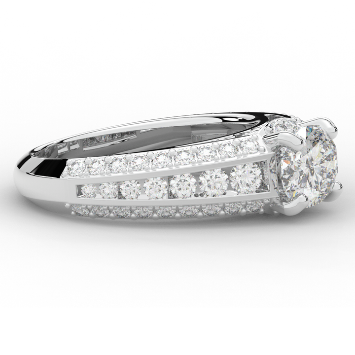 1.80CT.TW OVAL LAB DIAMOND SOLITAIRE ENGAGEMENT RING - Nazarelle