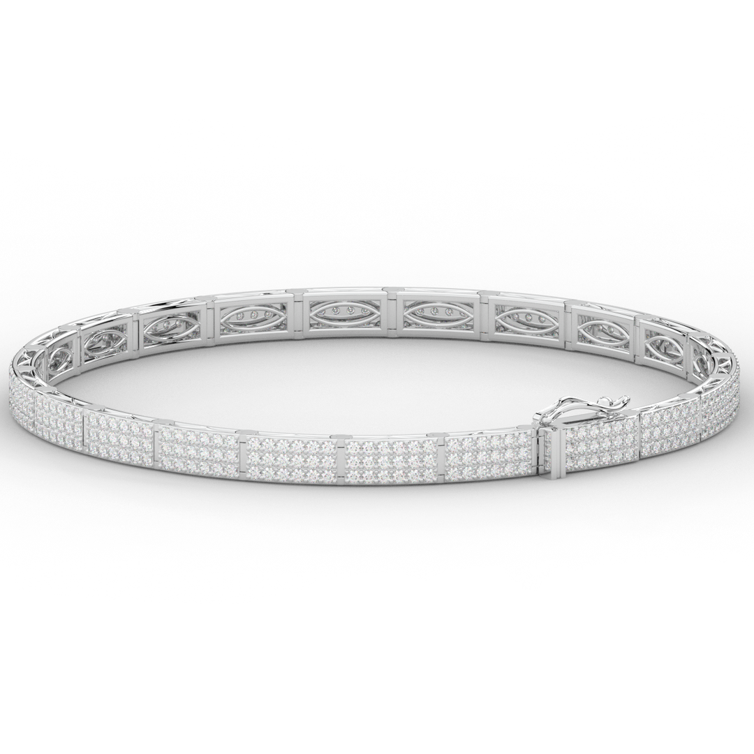 2.25CT.TW ROUND LAB DIAMOND TENNIS BRACELET - Nazarelle