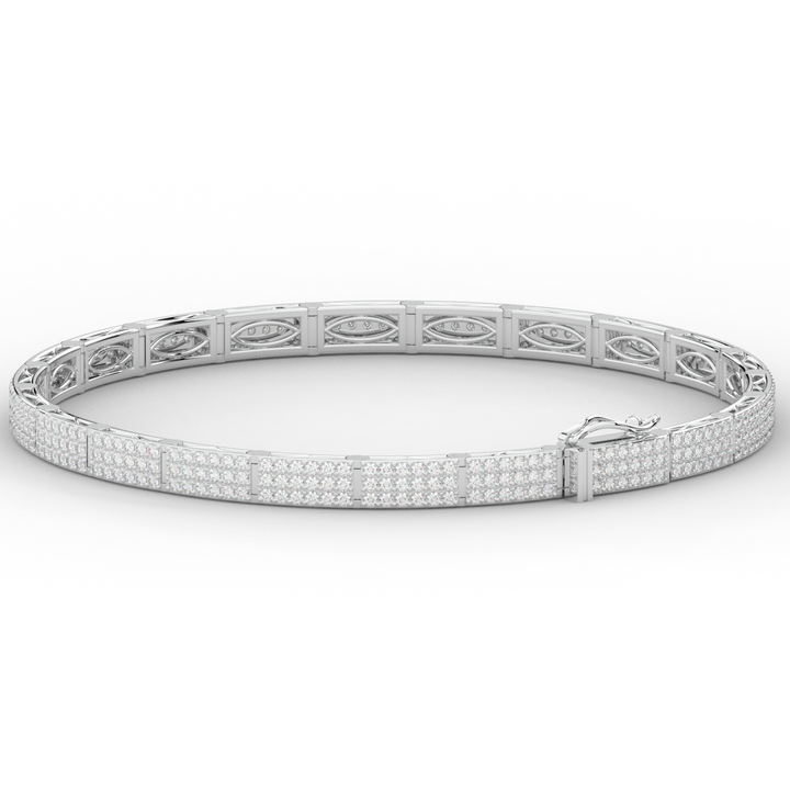 2.25CT.TW ROUND LAB DIAMOND TENNIS BRACELET - Nazarelle