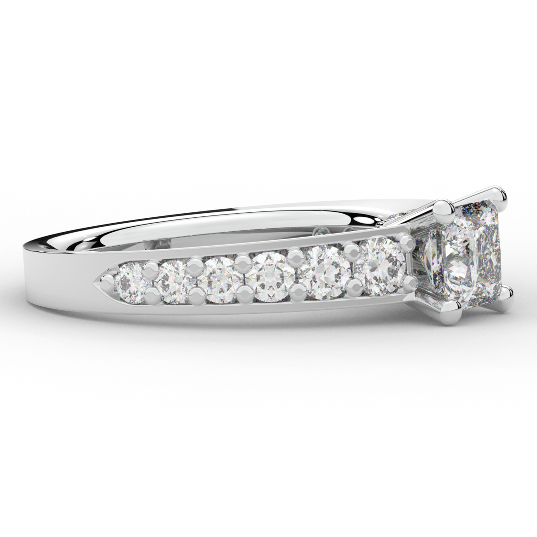 1.75CT.TW PRINCESS LAB DIAMOND SOLITAIRE ENGAGEMENT RING - Nazarelle