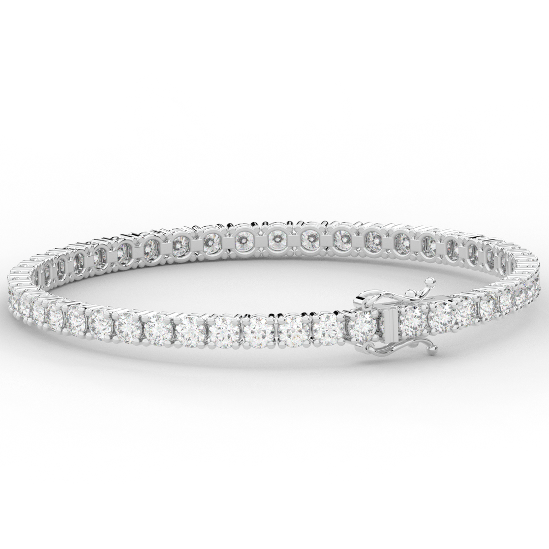 7.00CT.TW ROUND LAB DIAMOND TENNIS BRACELET - Nazarelle