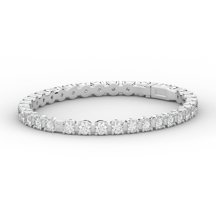 9.00CT.TW ROUND LAB DIAMOND ETERNITY BANGLE - Nazarelle