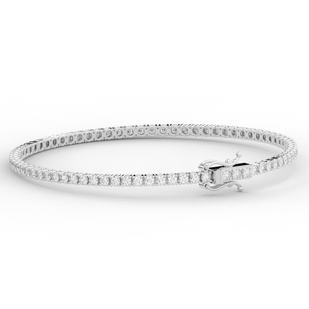 3.00CT.TW ROUND LAB DIAMOND TENNIS BRACELET - Nazarelle