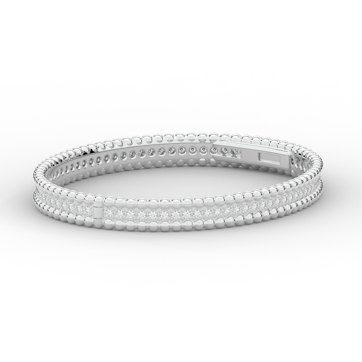 1.20CT.TW ROUND LAB DIAMOND ETERNITY BANGLE - Nazarelle