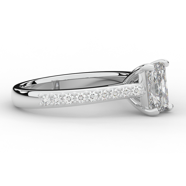 1.25CT.TW RADIANT LAB DIAMOND SOLITAIRE ENGAGEMENT RING - Nazarelle