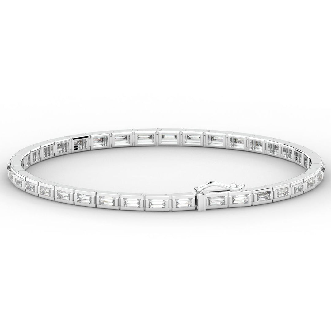 3.40CT.TW ROUND LAB DIAMOND TENNIS BRACELET - Nazarelle