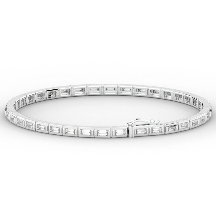 3.40CT.TW ROUND LAB DIAMOND TENNIS BRACELET - Nazarelle