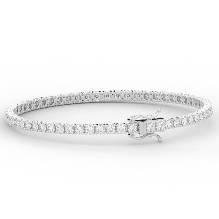5.00CT.TW ROUND LAB DIAMOND TENNIS BRACELET - Nazarelle