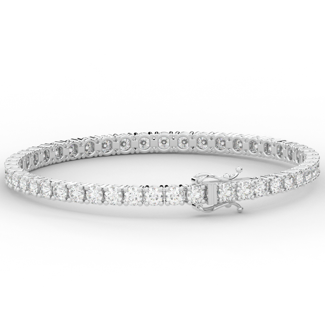 7.00CT.TW ROUND LAB DIAMOND TENNIS BRACELET - Nazarelle
