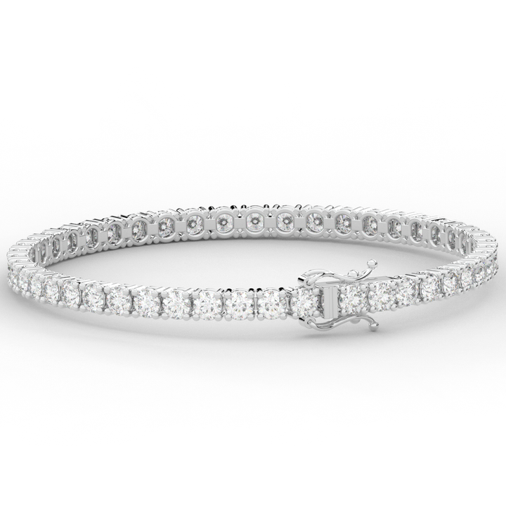 7.00CT.TW ROUND LAB DIAMOND TENNIS BRACELET - Nazarelle