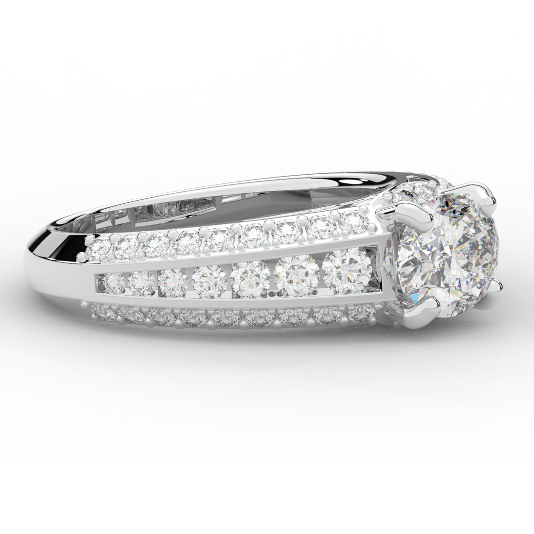 1.80CT.TW OVAL LAB DIAMOND SOLITAIRE ENGAGEMENT RING - Nazarelle