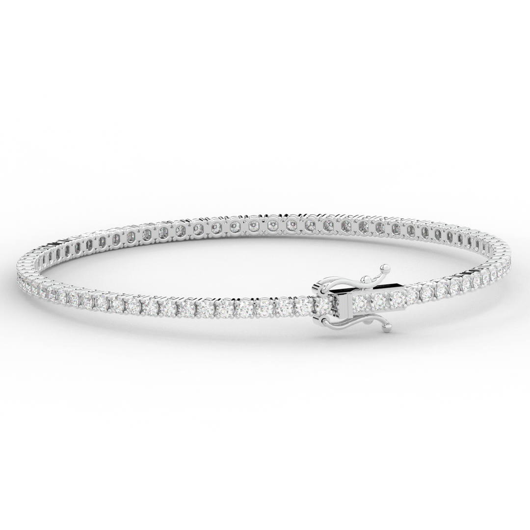 3.00CT.TW ROUND LAB DIAMOND TENNIS BRACELET - Nazarelle
