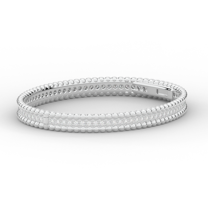 1.20CT.TW ROUND LAB DIAMOND ETERNITY BANGLE - Nazarelle