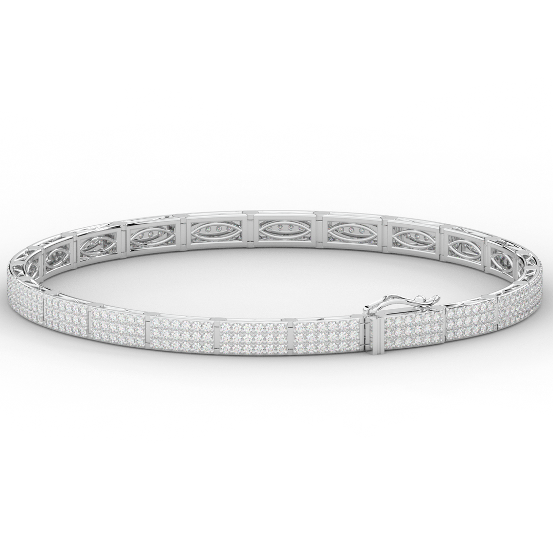 2.25CT.TW ROUND LAB DIAMOND TENNIS BRACELET - Nazarelle