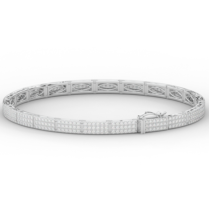 2.25CT.TW ROUND LAB DIAMOND TENNIS BRACELET - Nazarelle