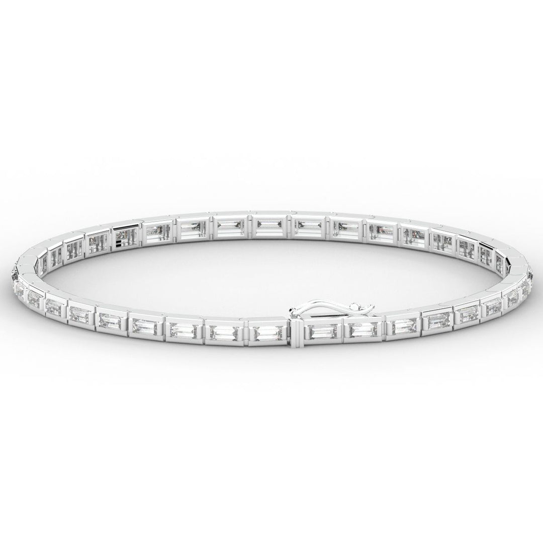 3.40CT.TW ROUND LAB DIAMOND TENNIS BRACELET - Nazarelle