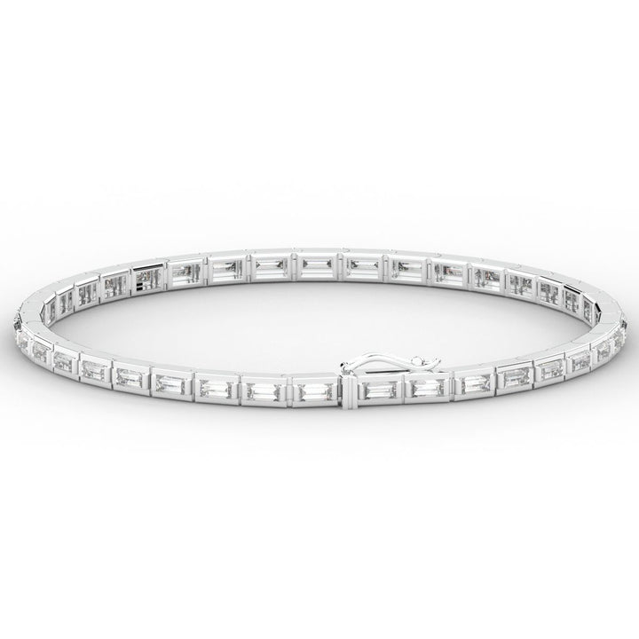 3.40CT.TW ROUND LAB DIAMOND TENNIS BRACELET - Nazarelle