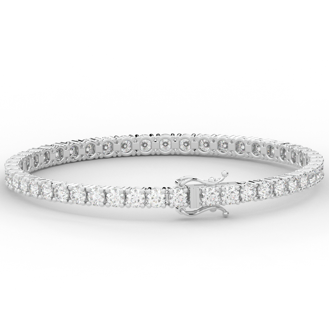 7.00CT.TW ROUND LAB DIAMOND TENNIS BRACELET - Nazarelle