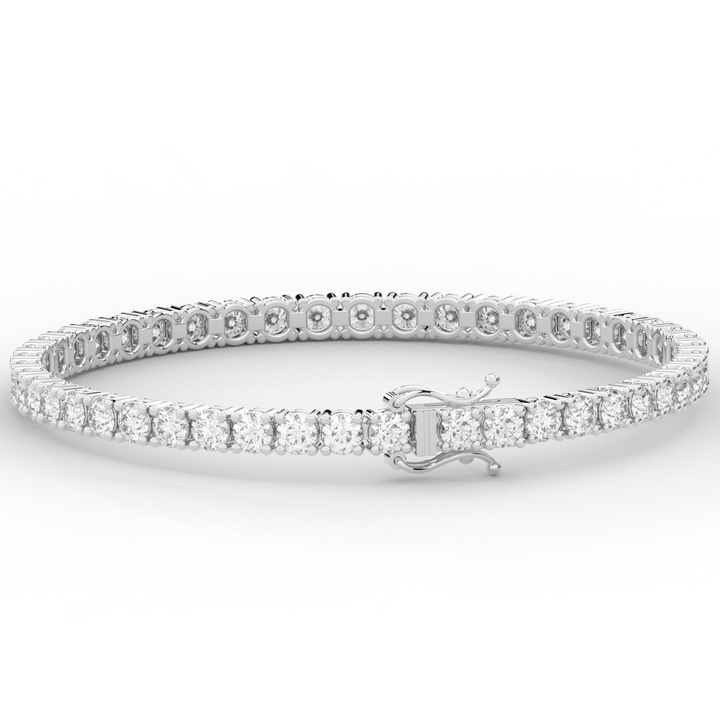 7.00CT.TW ROUND LAB DIAMOND TENNIS BRACELET - Nazarelle