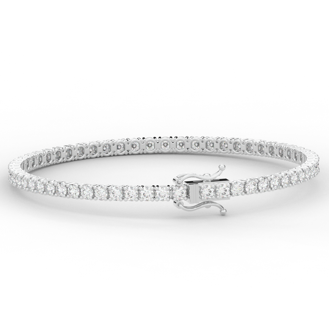 5.00CT.TW ROUND LAB DIAMOND TENNIS BRACELET - Nazarelle