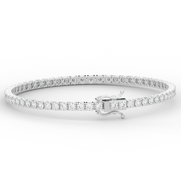 5.00CT.TW ROUND LAB DIAMOND TENNIS BRACELET - Nazarelle