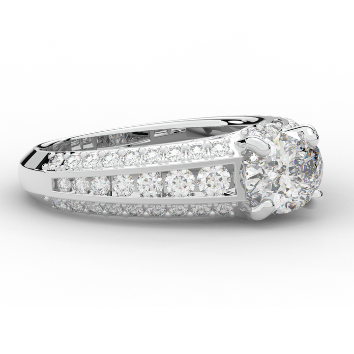 1.80CT.TW OVAL LAB DIAMOND SOLITAIRE ENGAGEMENT RING - Nazarelle