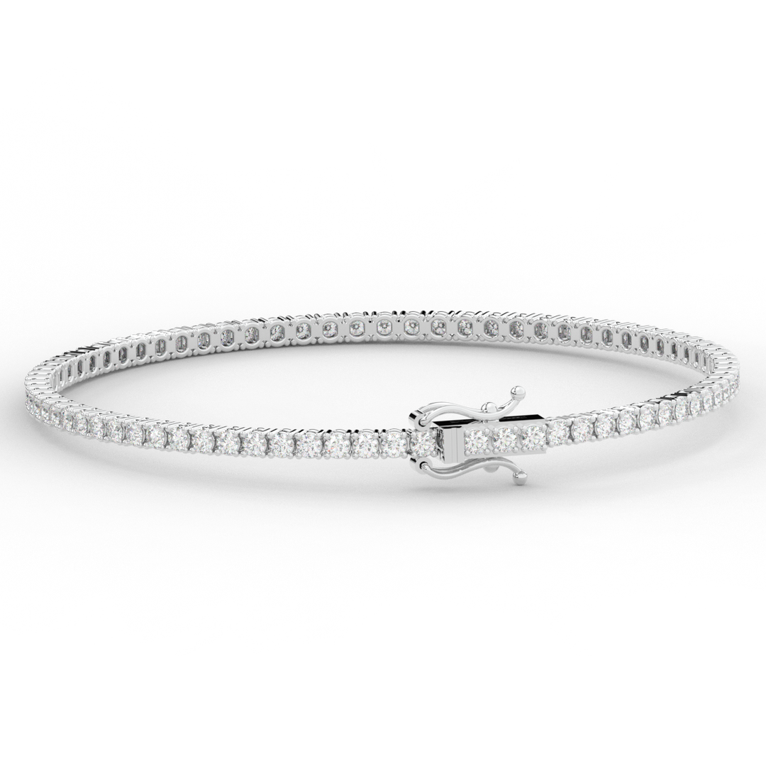 3.00CT.TW ROUND LAB DIAMOND TENNIS BRACELET - Nazarelle