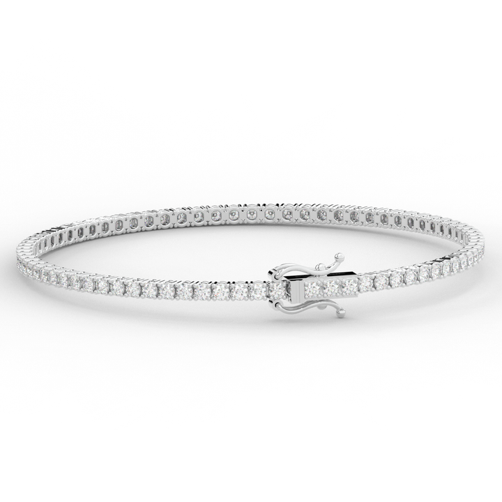 3.00CT.TW ROUND LAB DIAMOND TENNIS BRACELET - Nazarelle