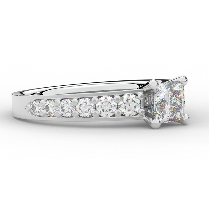 1.75CT.TW PRINCESS LAB DIAMOND SOLITAIRE ENGAGEMENT RING - Nazarelle