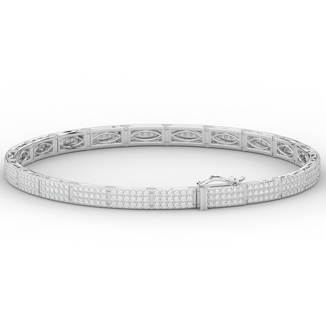 2.25CT.TW ROUND LAB DIAMOND TENNIS BRACELET - Nazarelle