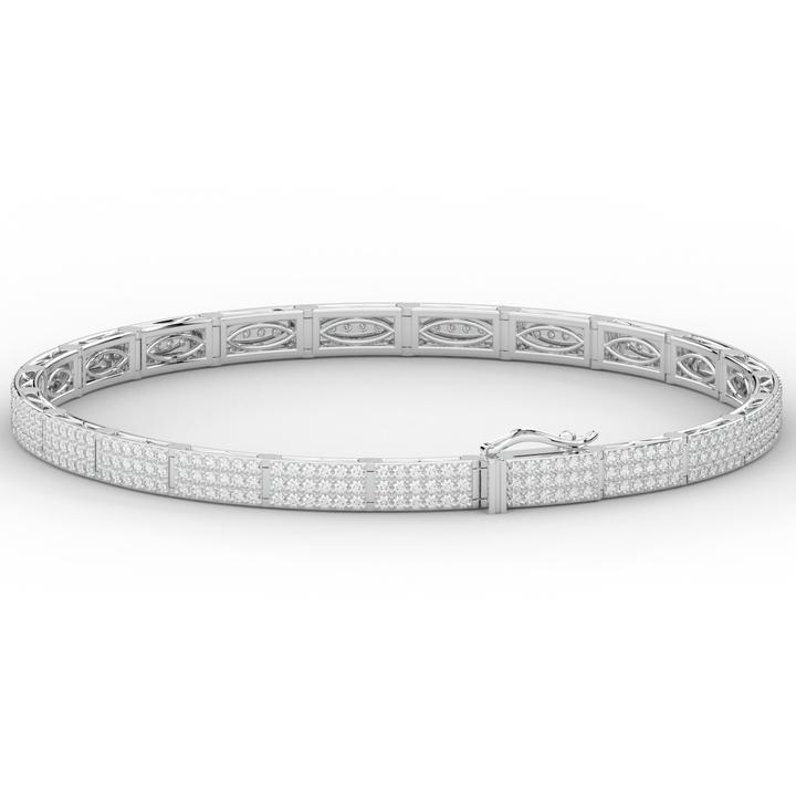 2.25CT.TW ROUND LAB DIAMOND TENNIS BRACELET - Nazarelle