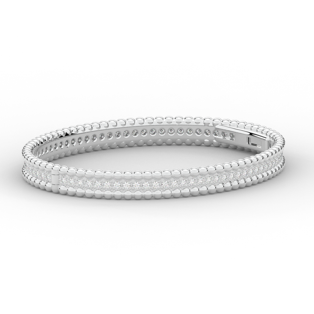 1.20CT.TW ROUND LAB DIAMOND ETERNITY BANGLE - Nazarelle