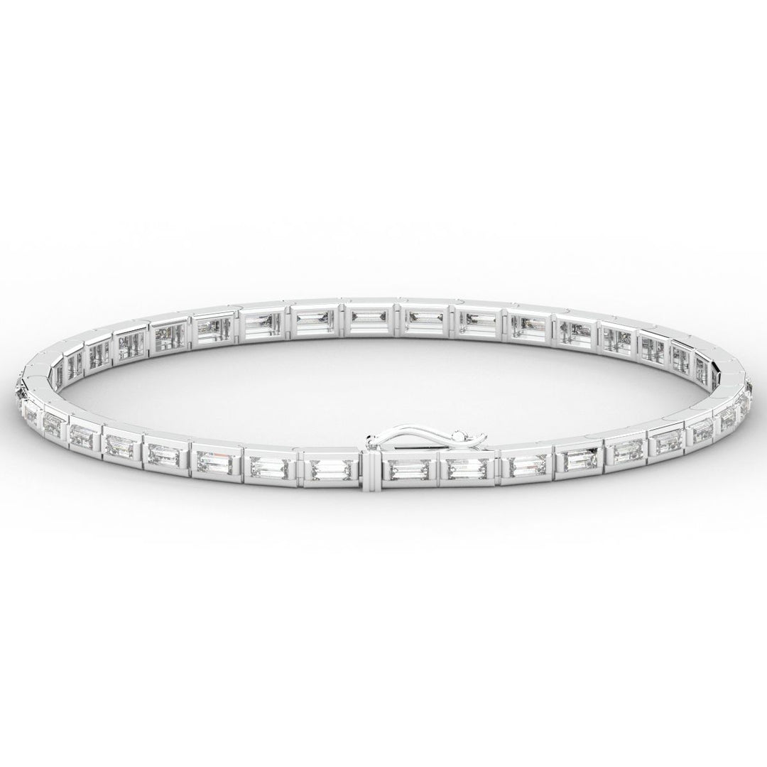 3.40CT.TW ROUND LAB DIAMOND TENNIS BRACELET - Nazarelle