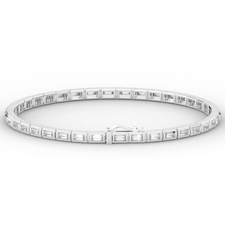 3.40CT.TW ROUND LAB DIAMOND TENNIS BRACELET - Nazarelle