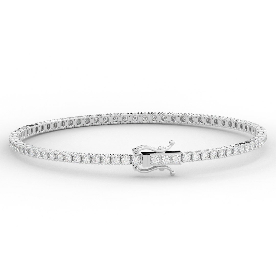 3.00CT.TW ROUND LAB DIAMOND TENNIS BRACELET - Nazarelle