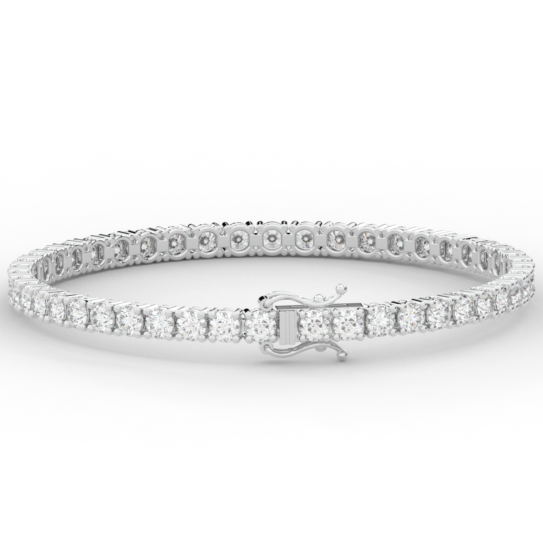 7.00CT.TW ROUND LAB DIAMOND TENNIS BRACELET - Nazarelle