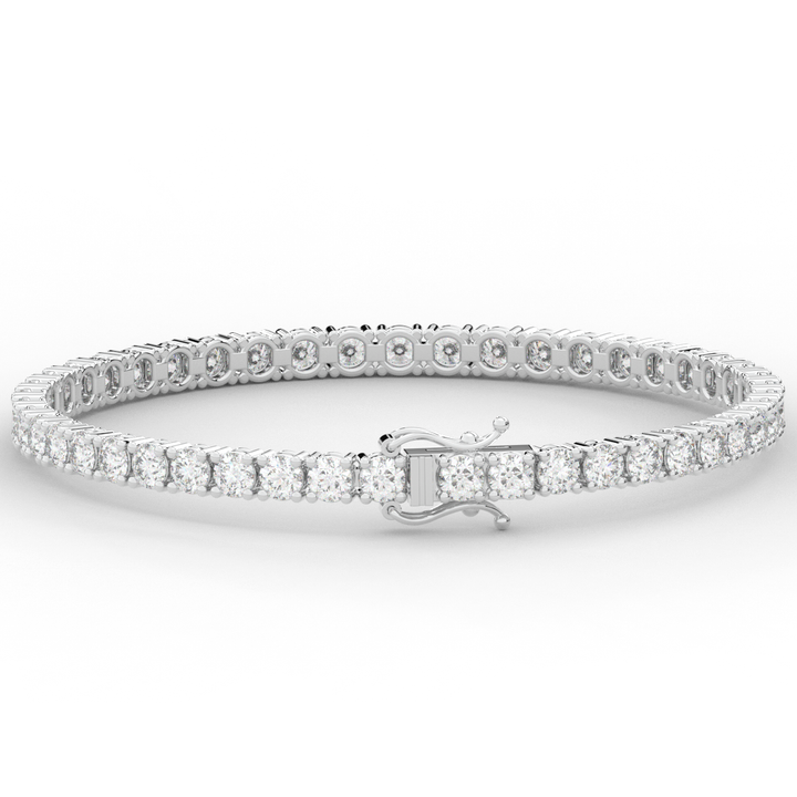 7.00CT.TW ROUND LAB DIAMOND TENNIS BRACELET - Nazarelle