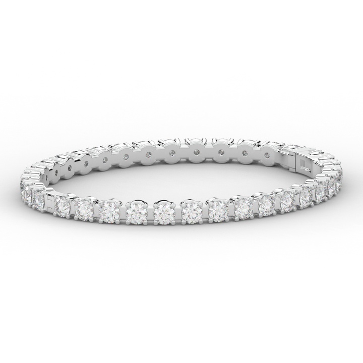 9.00CT.TW ROUND LAB DIAMOND ETERNITY BANGLE - Nazarelle