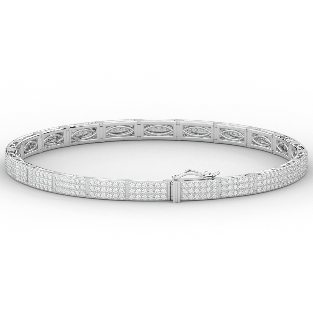2.25CT.TW ROUND LAB DIAMOND TENNIS BRACELET - Nazarelle