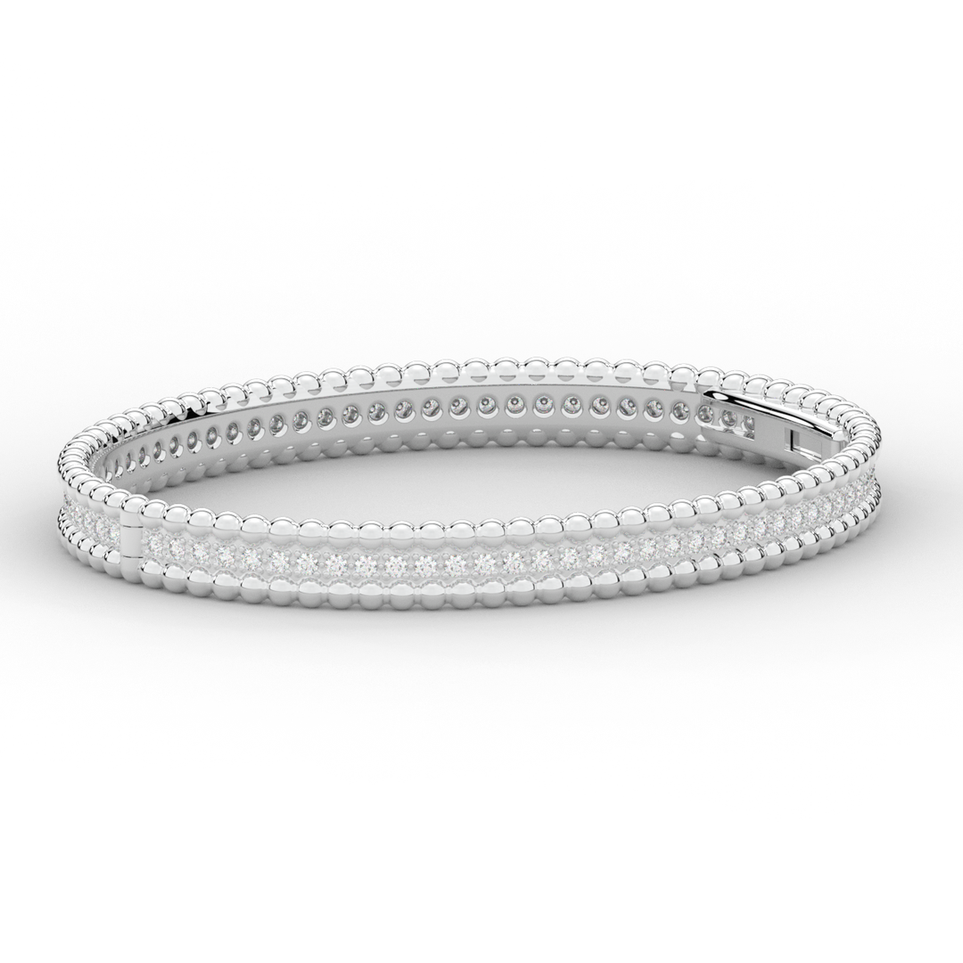 1.20CT.TW ROUND LAB DIAMOND ETERNITY BANGLE - Nazarelle