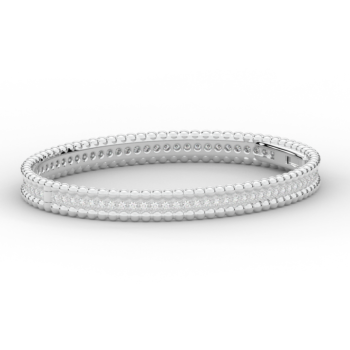 1.20CT.TW ROUND LAB DIAMOND ETERNITY BANGLE - Nazarelle