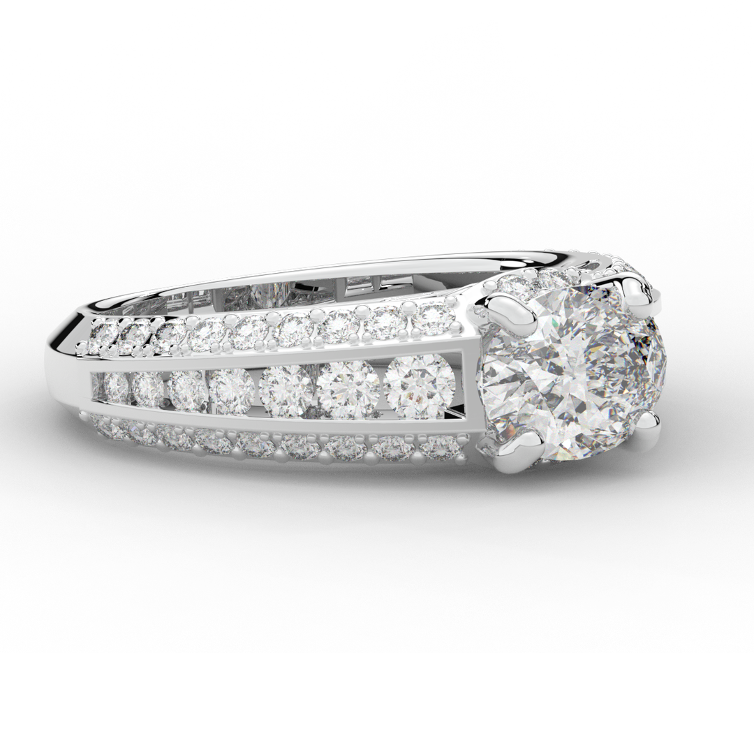 1.80CT.TW OVAL LAB DIAMOND SOLITAIRE ENGAGEMENT RING - Nazarelle