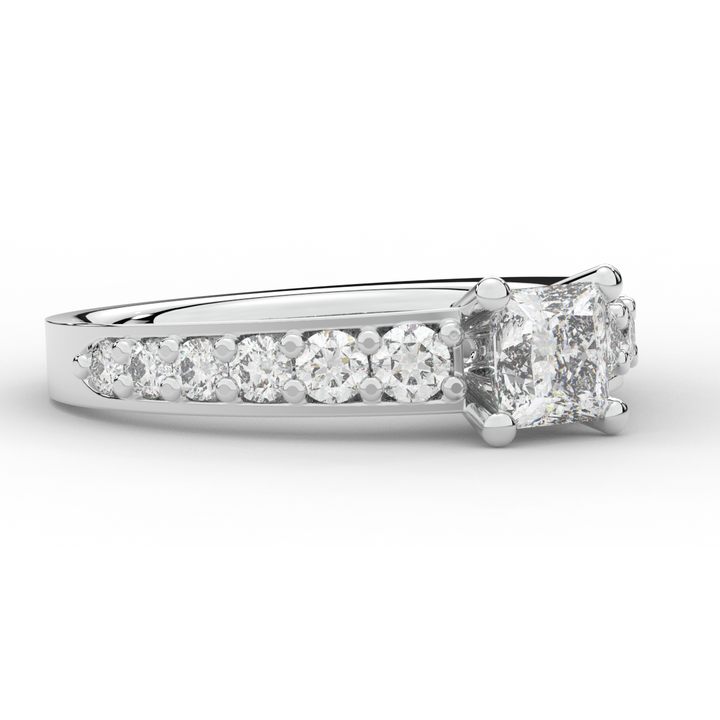 1.75CT.TW PRINCESS LAB DIAMOND SOLITAIRE ENGAGEMENT RING - Nazarelle