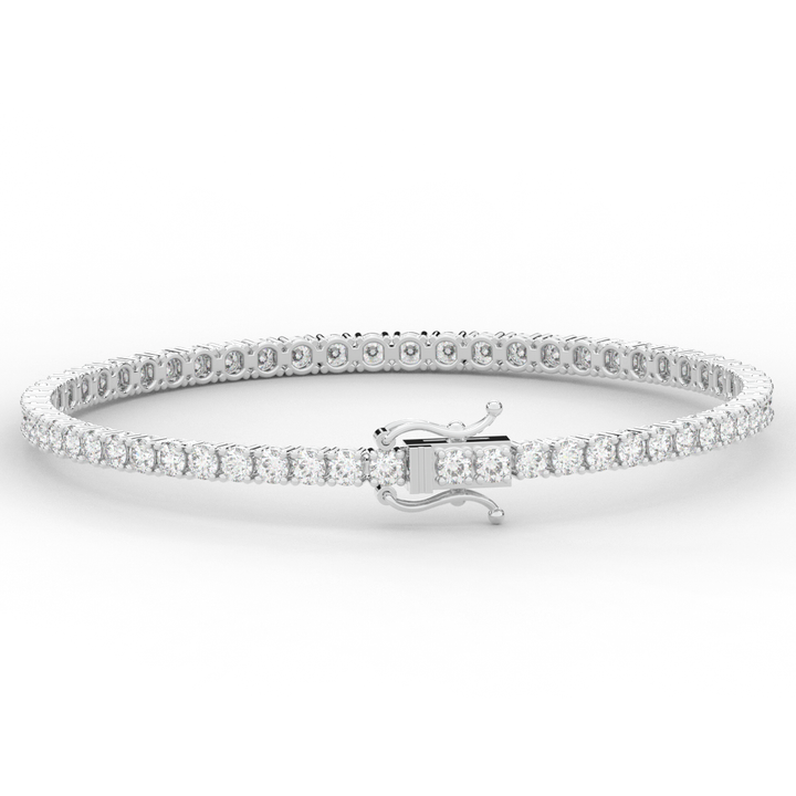 5.00CT.TW ROUND LAB DIAMOND TENNIS BRACELET - Nazarelle