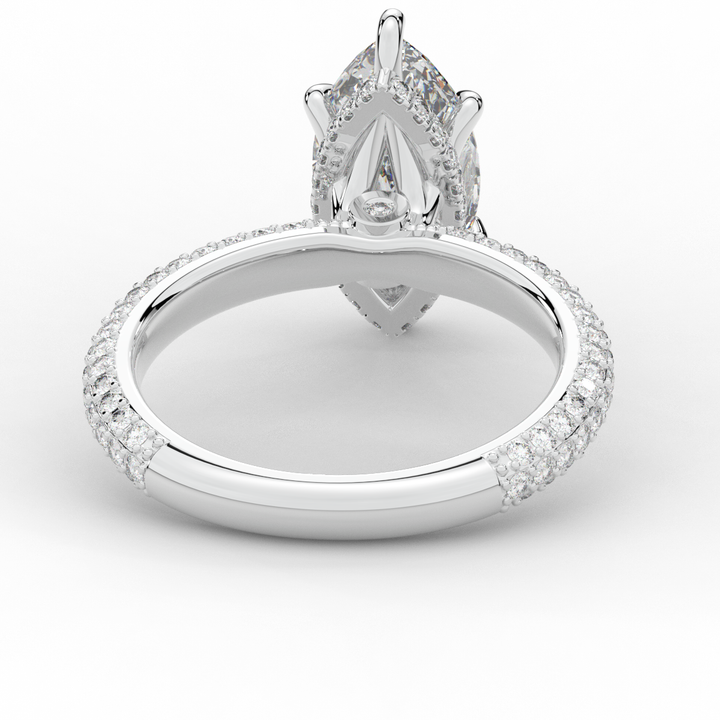 2.60CT.TW MARQUISE LAB DIAMOND ENGAGEMENT RING - Nazarelle