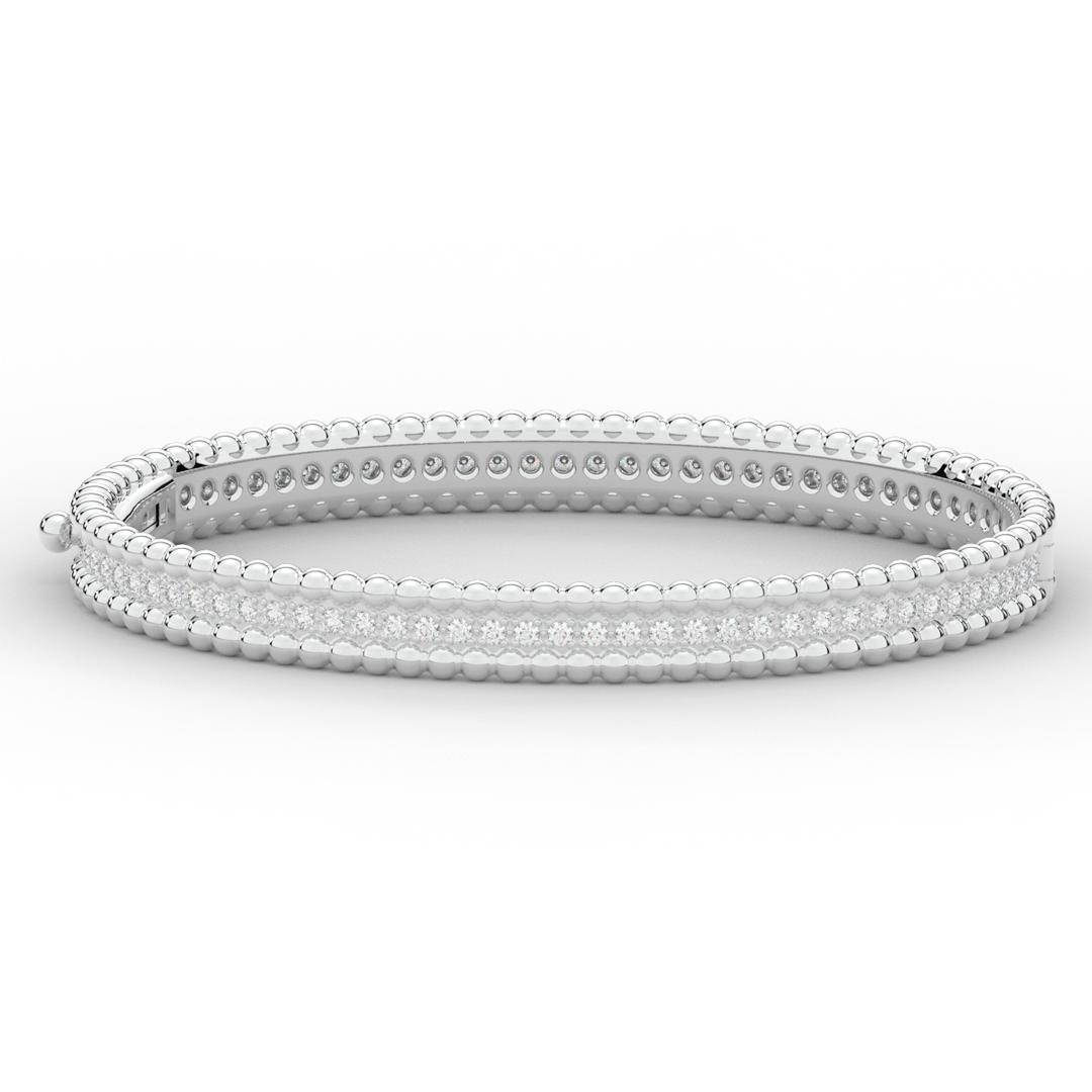 1.20CT.TW ROUND LAB DIAMOND ETERNITY BANGLE - Nazarelle