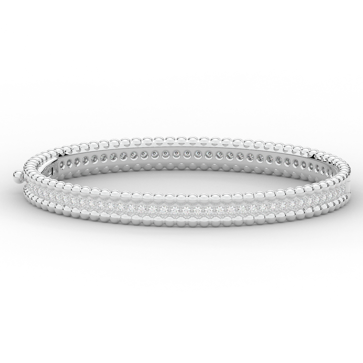 1.20CT.TW ROUND LAB DIAMOND ETERNITY BANGLE - Nazarelle